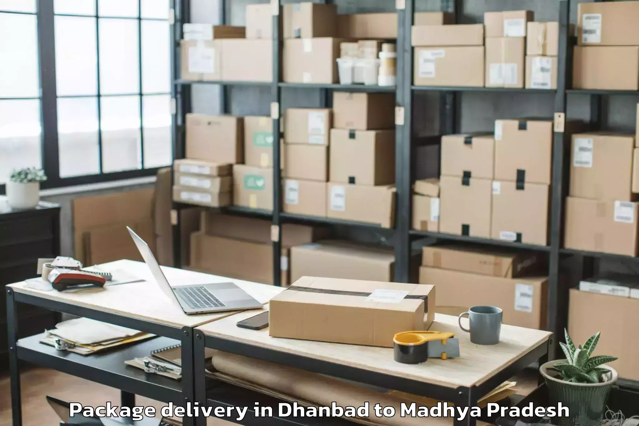 Comprehensive Dhanbad to Nasrullaganj Package Delivery